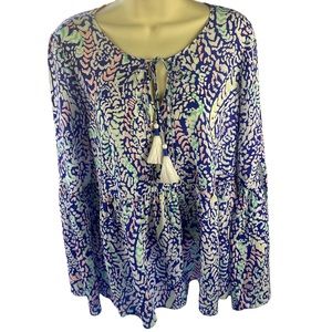 Lilly Pulitzer Womens Percilla Bell Sleeve Tunic